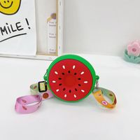 Fashion Watermelon Shape Shoulder Messenger Mini Silicone Bag main image 1