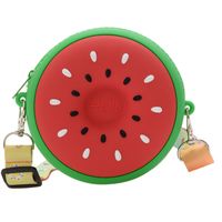 Fashion Watermelon Shape Shoulder Messenger Mini Silicone Bag main image 6