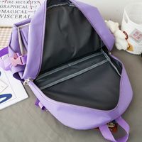 Fashion Doll Pendent Decoration Four-piece Large-capacity Backpack main image 4