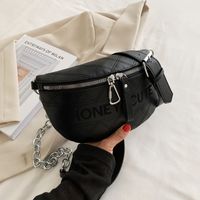 Fashion Embroidered Metal Chain Chest Bag main image 3