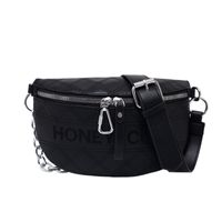 Fashion Embroidered Metal Chain Chest Bag main image 6