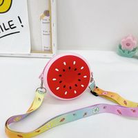 Fashion Watermelon Shape Shoulder Messenger Mini Silicone Bag sku image 4