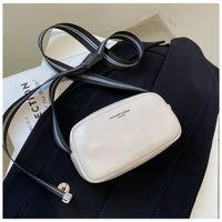 New Fashion Wide Shoulder Strap Leather Single Shoulder Small Bag sku image 1
