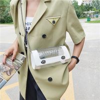 New Korean Cylinder Transparent Chain Messenger Bag sku image 1