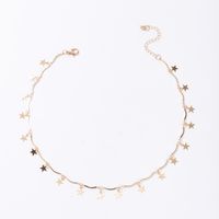 New Simple Golden Five-pointed Star Tassel Necklace main image 7