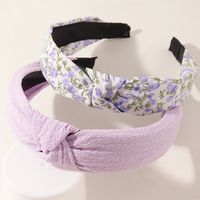 Korean Floral Bowknot Hair Band main image 4