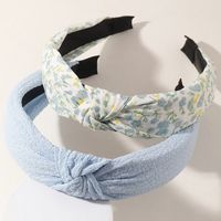 Korean Floral Bowknot Hair Band main image 7