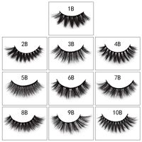 Fashion 1 Pair Thick Handmade Natural Eyelashes main image 5