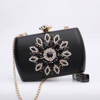 Retro Sun Flower Diamond Clutch Bag main image 1