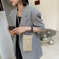 Korean Trendy Fashion Straw Messenger Bag main image 6