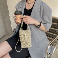 Korean Trendy Fashion Straw Messenger Bag main image 4