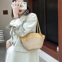 Bolsos Portátiles Tejidos Paja De Moda Casual Coreana main image 6