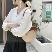 Korean Casual Fashion Straw Woven Portable Handbags main image 4