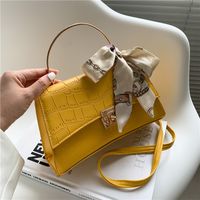 Korean Fashion Silk Scarf Portable Small Square Bag main image 1