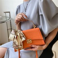 Korean Fashion Silk Scarf Portable Small Square Bag main image 4