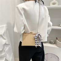 Korean Fashion Simple Silk Scarf Large-capacity Shoulder Bag main image 4