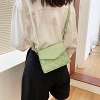 Korean Fashion Embroidered Thread Letter Messenger Small Square Bag main image 4