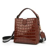 Fashion Texture Crocodile Pattern Patent Leather Handbag sku image 4