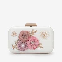 Retro Flower Diamond Dinner Clutch Bag sku image 1