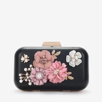 Retro Flower Diamond Dinner Clutch Bag sku image 3