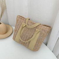 Fashion Leisure Straw Woven Beach Hand Bag sku image 1
