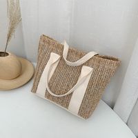 Fashion Leisure Straw Woven Beach Hand Bag sku image 3