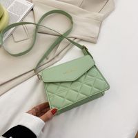 Korean Fashion Embroidered Thread Letter Messenger Small Square Bag sku image 3