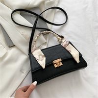 Korean Fashion Silk Scarf Portable Small Square Bag sku image 4