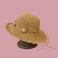 Fashion  Rose Breathable Wide-brimmed Straw Hat sku image 3