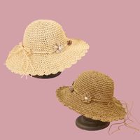 Fashion  Rose Breathable Wide-brimmed Straw Hat main image 3