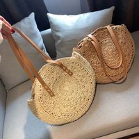 Ethnic Style Straw Woven One-shoulder Portable Big Bag main image 1