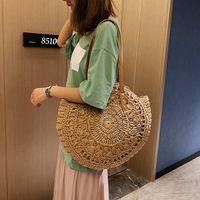 Ethnic Style Straw Woven One-shoulder Portable Big Bag main image 4