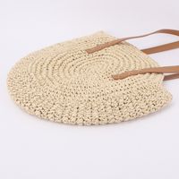 New Straw Woven Round Shoulder Bag Wholesale main image 3