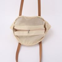 New Straw Woven Round Shoulder Bag Wholesale main image 4
