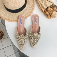 Koreanische Neue Mode-stil Flache Sandalen Perlen Hausschuhe sku image 7