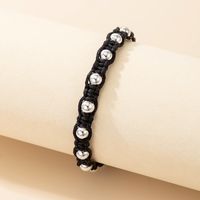 Simple Black String Bead Handmade Bracelet sku image 1