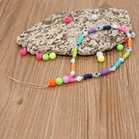 Colored Ceramic Mobile Phone Lanyard Bohemian Handmade Beaded Anti-lost Mobile Phone Chain main image 5