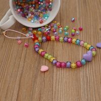 Acrylic Candy Color Mobile Phone Chain Love Short Mobile Phone Lanyard Hand Jewelry main image 4