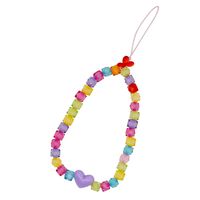 Acrylic Candy Color Mobile Phone Chain Love Short Mobile Phone Lanyard Hand Jewelry main image 6