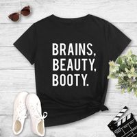 Fashion Letter Print Short-sleeved T-shirt main image 2