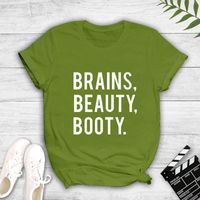 Fashion Letter Print Short-sleeved T-shirt main image 6