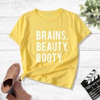 Fashion Letter Print Short-sleeved T-shirt sku image 23