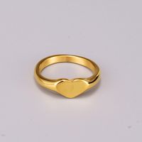 J62 أوروبا والولايات المتحدة اللامع ، خاتم ذهبي متطور ، شخصية عصرية ، حلقة إصبع خسوف ، خاتم قلب المد الإناث main image 3