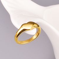 J62 أوروبا والولايات المتحدة اللامع ، خاتم ذهبي متطور ، شخصية عصرية ، حلقة إصبع خسوف ، خاتم قلب المد الإناث main image 4
