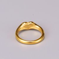 J62 أوروبا والولايات المتحدة اللامع ، خاتم ذهبي متطور ، شخصية عصرية ، حلقة إصبع خسوف ، خاتم قلب المد الإناث main image 6