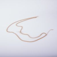 Collier En Cuivre À Chaîne Torsadée Multicouche Avec Pendentif Perle De Mode main image 5