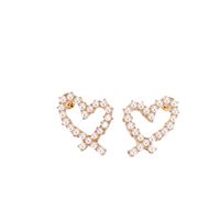 Korean Style Pearl Heart Shape Earrings main image 6