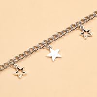 Simple Alloy Hollow Five-pointed Star Pendant Necklace main image 5