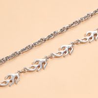 Hip-hop Flame Chain Multi-layer Alloy Necklace main image 3