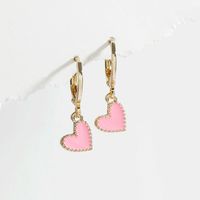 Fashion Drop Oil Heart Shape Earrings main image 1